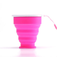Last inn bildet i Galleri-visningsprogrammet, Saker Silikon Folding Camping Cup med lokk