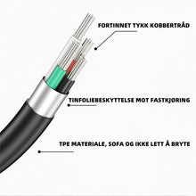 Last inn bildet i Galleri-visningsprogrammet, Magnetisk ladeledning 180 graders rotasjon