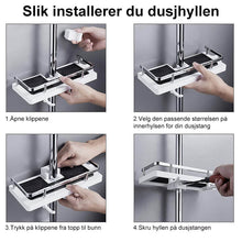 Last inn bildet i Galleri-visningsprogrammet, Baderom og Dusjstang Oppbevaringsholder