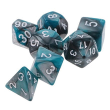 Last inn bildet i Galleri-visningsprogrammet, To-farges blanding av multisidig terningssett