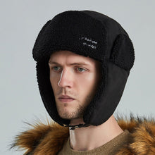 Last inn bildet i Galleri-visningsprogrammet, Winter Trapper Hat for Men Cap with Ear Flaps