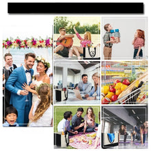 Last inn bildet i Galleri-visningsprogrammet, Letter Lerretsveske Dame Hit Farge Enkel Skulder Shopping Tote Håndveske