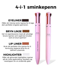 Last inn bildet i Galleri-visningsprogrammet, 4-i-1 sminkepenn