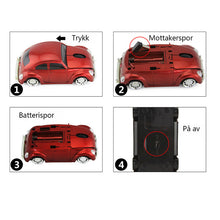 Last inn bildet i Galleri-visningsprogrammet, Søt trådløs bilmodell mus med USB