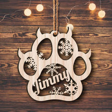 Last inn bildet i Galleri-visningsprogrammet, Personlig tilpasset julepynt med hunde-/kattepote