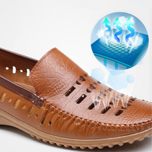 Last inn bildet i Galleri-visningsprogrammet, Lærsandaler for Menn