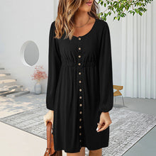 Last inn bildet i Galleri-visningsprogrammet, Ensfarget kjole med lange ermer