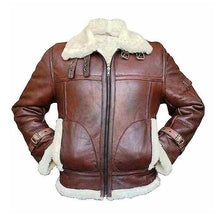 Last inn bildet i Galleri-visningsprogrammet, Vintage Leather Bomber Flight Jacket