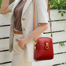 Last inn bildet i Galleri-visningsprogrammet, Liten firkantet veske med enkelt skulderstropp og kontrastfarger