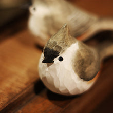 Last inn bildet i Galleri-visningsprogrammet, Fat Chirp Bird Wood Carving Ornament