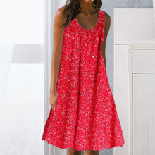 Last inn bildet i Galleri-visningsprogrammet, Tank-kjole med blomster-trykk