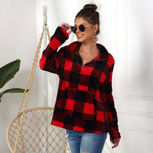 Last inn bildet i Galleri-visningsprogrammet, Langermet rutete kåpe med slag