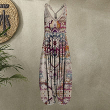 Last inn bildet i Galleri-visningsprogrammet, Women Summer Pattern Sleeveless Harem Jumpsuit