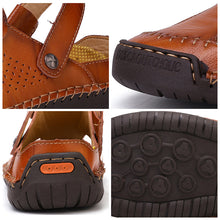 Last inn bildet i Galleri-visningsprogrammet, Nye klassiske romerske sandaler i lær