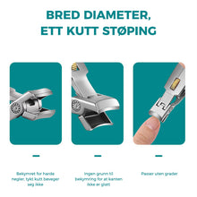 Last inn bildet i Galleri-visningsprogrammet, Negleklipper i rustfritt stål med ringlås