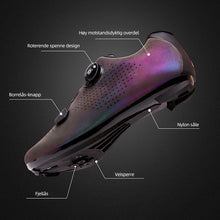 Last inn bildet i Galleri-visningsprogrammet, Fargerike reflekterende fjellsko med lås sykkelsko