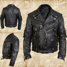 Last inn bildet i Galleri-visningsprogrammet, Vintage Skinn Jakke