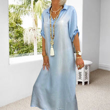 Last inn bildet i Galleri-visningsprogrammet, Dongeri-kjole med knapper