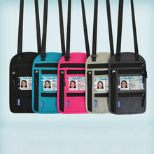 Last inn bildet i Galleri-visningsprogrammet, Reisehalspose med RFID-blokkering