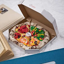 Last inn bildet i Galleri-visningsprogrammet, 4 par kreativ pizzasokker i pizzaboks