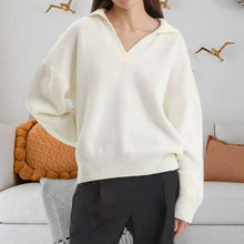 Last inn bildet i Galleri-visningsprogrammet, Strikket genser med krage