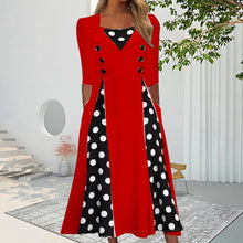 Last inn bildet i Galleri-visningsprogrammet, Prikkete kortermet kjole