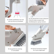 Last inn bildet i Galleri-visningsprogrammet, Vannspray rengjøringsbørste sett (4 deler)