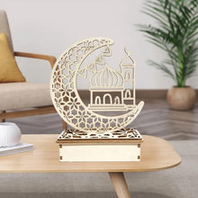 Last inn bildet i Galleri-visningsprogrammet, Eid Mubarak Ramadan LED dekorasjonslys i tre