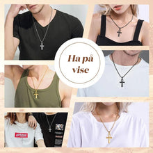 Last inn bildet i Galleri-visningsprogrammet, Menns gamel egyptisk kors halskjede i rustfritt stål(Gratis frakt)