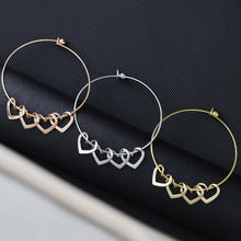 Last inn bildet i Galleri-visningsprogrammet, Familiearmbånd med hjerteformede anheng