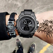 Last inn bildet i Galleri-visningsprogrammet, Elektronisk klokke med dobbel skjerm