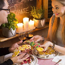 Last inn bildet i Galleri-visningsprogrammet, 4 par kreativ pizzasokker i pizzaboks