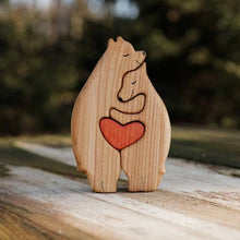 Last inn bildet i Galleri-visningsprogrammet, 💖Håndskårne omfavnende dyr i tre💕- Den beste gaven til dine kjære🎁