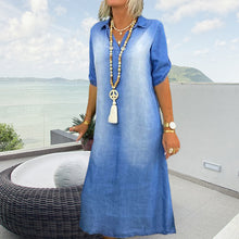 Last inn bildet i Galleri-visningsprogrammet, Dongeri-kjole med knapper