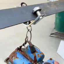 Last inn bildet i Galleri-visningsprogrammet, Vinkeljernskinne hengende wire trinse