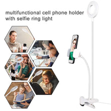 Last inn bildet i Galleri-visningsprogrammet, Selfie Ring Light with Cell Phone Holder Stand