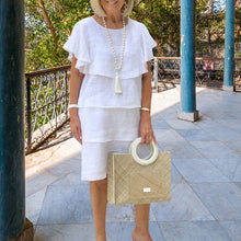 Last inn bildet i Galleri-visningsprogrammet, Romantisk myk hvit lagdelt kjole