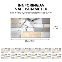 Last inn bildet i Galleri-visningsprogrammet, Kreativ hjem dekorering 3D fliser klistremerker