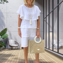 Last inn bildet i Galleri-visningsprogrammet, Romantisk myk hvit lagdelt kjole