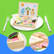 Last inn bildet i Galleri-visningsprogrammet, Magnetisk tegnebrett for dyrepuslespill