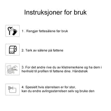 Last inn bildet i Galleri-visningsprogrammet, Strand usynlige limte såler, 3 par
