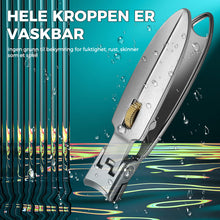 Last inn bildet i Galleri-visningsprogrammet, Negleklipper i rustfritt stål med ringlås