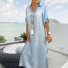 Last inn bildet i Galleri-visningsprogrammet, Dongeri-kjole med knapper