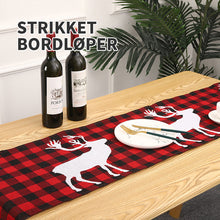 Last inn bildet i Galleri-visningsprogrammet, Julepynt strikket bordløper