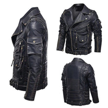 Last inn bildet i Galleri-visningsprogrammet, Vintage Skinn Jakke