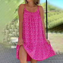 Last inn bildet i Galleri-visningsprogrammet, Kjole med trykk og skulderstropper