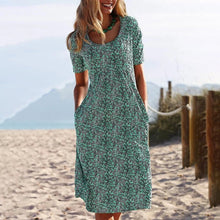 Last inn bildet i Galleri-visningsprogrammet, Midi-kjole med rund hals