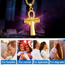 Last inn bildet i Galleri-visningsprogrammet, Menns gamel egyptisk kors halskjede i rustfritt stål(Gratis frakt)