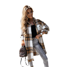 Last inn bildet i Galleri-visningsprogrammet, Moteriktig rutete skjortejakke