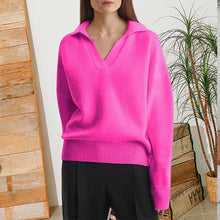 Last inn bildet i Galleri-visningsprogrammet, Strikket genser med krage